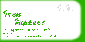 iren huppert business card